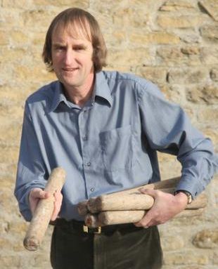 Record-breaking Steve Arthurs from Over Norton, who is known on the local Aunt Sally circuit as "The Legend".